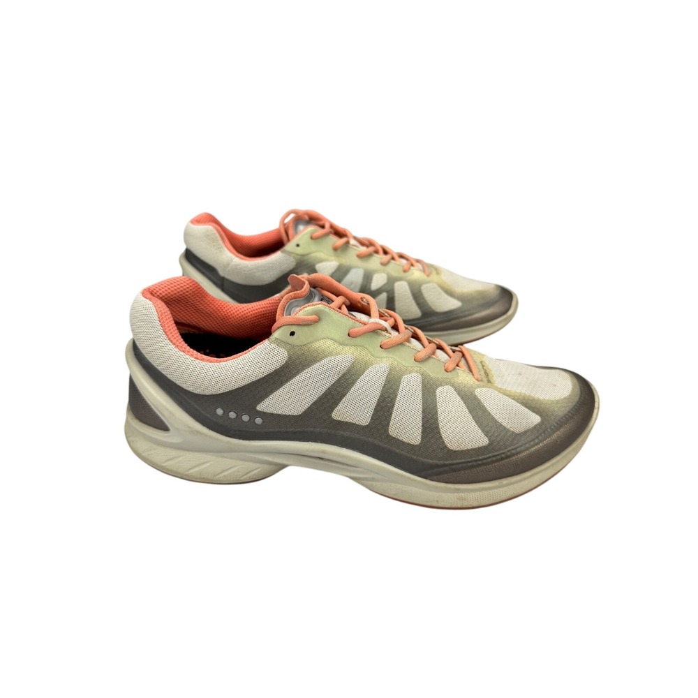 ECCO Biom Womens 41 Walking Shoes Bronze Cream Coral Mesh‎ Athletic Sneakers